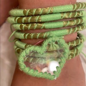Apple green bracelets set